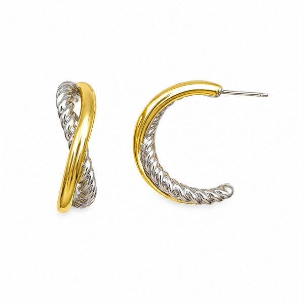 Hoops dorados y plateados
