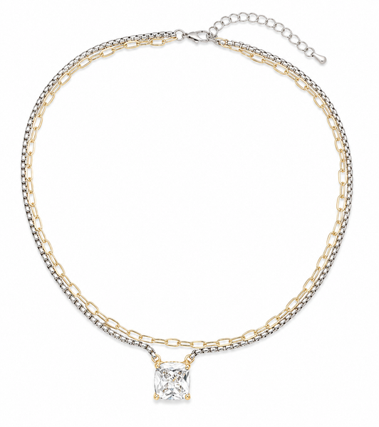 Collar con dije de cristal