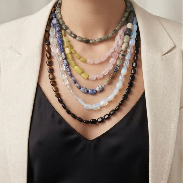 Collares De Piedras Naturales