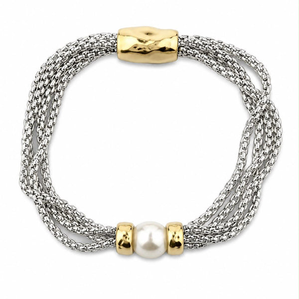 Pulseras de imán y rigidas con perlas